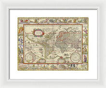 Load image into Gallery viewer, Old World Map  - Framed Print