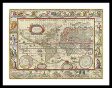 Load image into Gallery viewer, Old World Map  - Framed Print