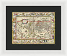 Load image into Gallery viewer, Old World Map  - Framed Print