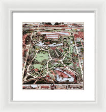 Load image into Gallery viewer, Old Map Of Central Park 1860 - Framed Print