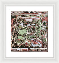 Load image into Gallery viewer, Old Map Of Central Park 1860 - Framed Print