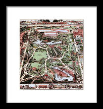 Load image into Gallery viewer, Old Map Of Central Park 1860 - Framed Print