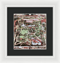 Load image into Gallery viewer, Old Map Of Central Park 1860 - Framed Print