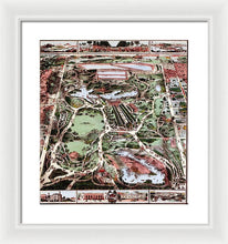 Load image into Gallery viewer, Old Map Of Central Park 1860 - Framed Print