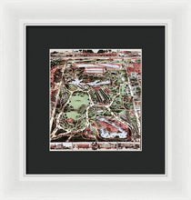 Load image into Gallery viewer, Old Map Of Central Park 1860 - Framed Print