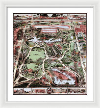 Load image into Gallery viewer, Old Map Of Central Park 1860 - Framed Print