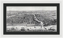 Load image into Gallery viewer, Old Map Of Chicago In 1853 - Framed Print