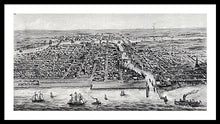 Load image into Gallery viewer, Old Map Of Chicago In 1853 - Framed Print