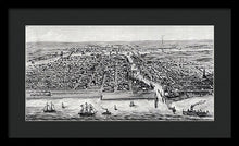 Load image into Gallery viewer, Old Map Of Chicago In 1853 - Framed Print