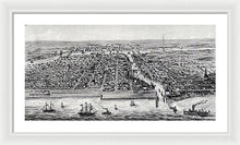 Load image into Gallery viewer, Old Map Of Chicago In 1853 - Framed Print