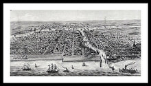 Load image into Gallery viewer, Old Map Of Chicago In 1853 - Framed Print