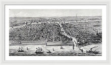 Load image into Gallery viewer, Old Map Of Chicago In 1853 - Framed Print