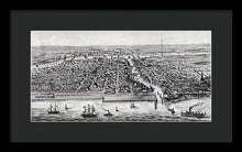 Load image into Gallery viewer, Old Map Of Chicago In 1853 - Framed Print