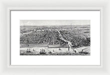 Load image into Gallery viewer, Old Map Of Chicago In 1853 - Framed Print