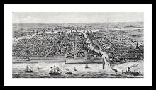 Load image into Gallery viewer, Old Map Of Chicago In 1853 - Framed Print