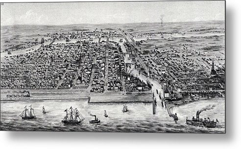 Chicago In 1853 - Metal Print