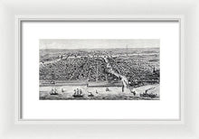 Load image into Gallery viewer, Old Map Of Chicago In 1853 - Framed Print