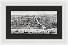 Load image into Gallery viewer, Old Map Of Chicago In 1853 - Framed Print