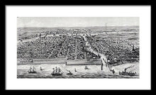 Load image into Gallery viewer, Old Map Of Chicago In 1853 - Framed Print