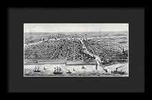 Load image into Gallery viewer, Old Map Of Chicago In 1853 - Framed Print