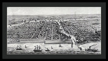 Load image into Gallery viewer, Old Map Of Chicago In 1853 - Framed Print