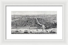 Load image into Gallery viewer, Old Map Of Chicago In 1853 - Framed Print