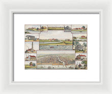 Load image into Gallery viewer, Old Map Of Chicago In The Early Days 1779 - 1857 - Framed Print