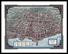 Load image into Gallery viewer, Old Chicago Map 1938 - Framed Print