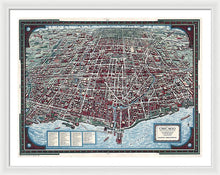 Load image into Gallery viewer, Old Chicago Map 1938 - Framed Print