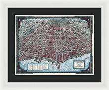 Load image into Gallery viewer, Old Chicago Map 1938 - Framed Print