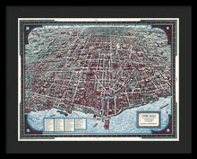 Load image into Gallery viewer, Old Chicago Map 1938 - Framed Print