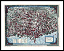 Load image into Gallery viewer, Old Chicago Map 1938 - Framed Print