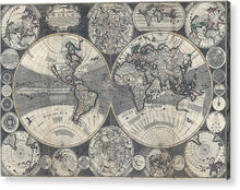 Load image into Gallery viewer, Old 1702 Map Of The World - Acrylic Print