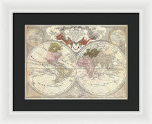 Load image into Gallery viewer, Old 1775 Map Of The World - Framed Print