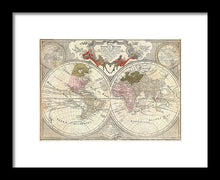 Load image into Gallery viewer, Old 1775 Map Of The World - Framed Print