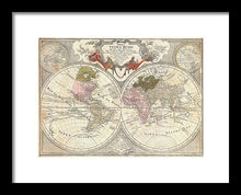 Load image into Gallery viewer, Old 1775 Map Of The World - Framed Print