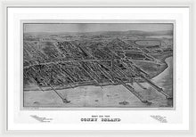 Load image into Gallery viewer, Old Map Of Coney Island 1906 - Framed Print