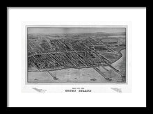 Load image into Gallery viewer, Old Map Of Coney Island 1906 - Framed Print