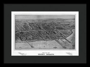 Old Map Of Coney Island 1906 - Framed Print