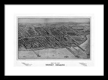 Load image into Gallery viewer, Old Map Of Coney Island 1906 - Framed Print