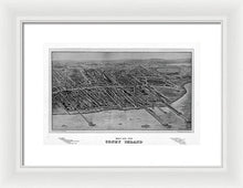 Load image into Gallery viewer, Old Map Of Coney Island 1906 - Framed Print