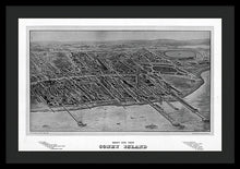 Load image into Gallery viewer, Old Map Of Coney Island 1906 - Framed Print