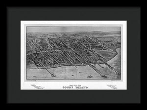 Old Map Of Coney Island 1906 - Framed Print