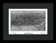 Load image into Gallery viewer, Old Map Of Coney Island 1906 - Framed Print