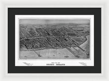 Load image into Gallery viewer, Old Map Of Coney Island 1906 - Framed Print