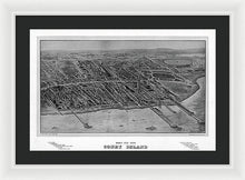 Load image into Gallery viewer, Old Map Of Coney Island 1906 - Framed Print