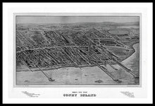 Load image into Gallery viewer, Old Map Of Coney Island 1906 - Framed Print