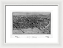 Load image into Gallery viewer, Old Map Of Coney Island 1906 - Framed Print