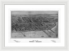 Load image into Gallery viewer, Old Map Of Coney Island 1906 - Framed Print