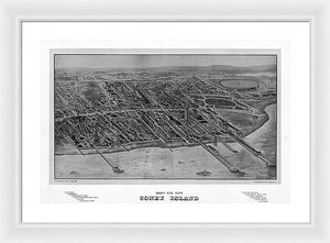 Old Map Of Coney Island 1906 - Framed Print